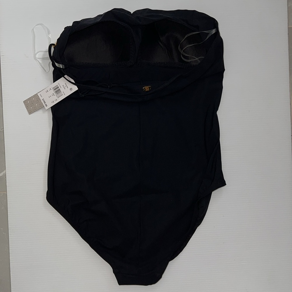 NWT Amoressa by Miraclesuit Elle Dorado 14K One-Piece black swimsuit - Picture 5 of 7